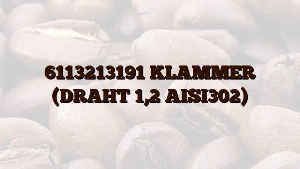 6113213191 KLAMMER (DRAHT 1,2 AISI302)