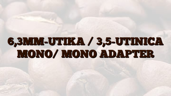 6,3MM-UTIKA /  3,5-UTINICA MONO/ MONO ADAPTER