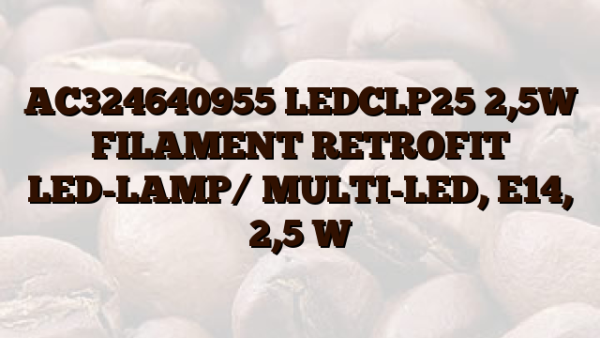 AC324640955 LEDCLP25 2,5W FILAMENT RETROFIT LED-LAMP/ MULTI-LED,  E14, 2,5 W
