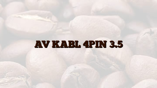 AV KABL 4PIN 3.5