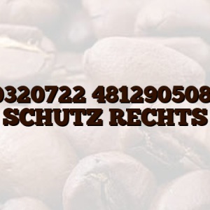 C00320722 481290508619 SCHUTZ RECHTS