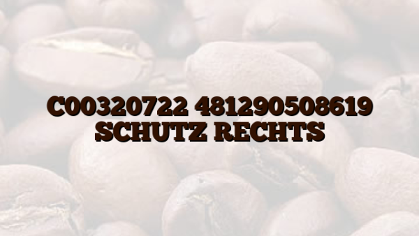 C00320722 481290508619 SCHUTZ RECHTS