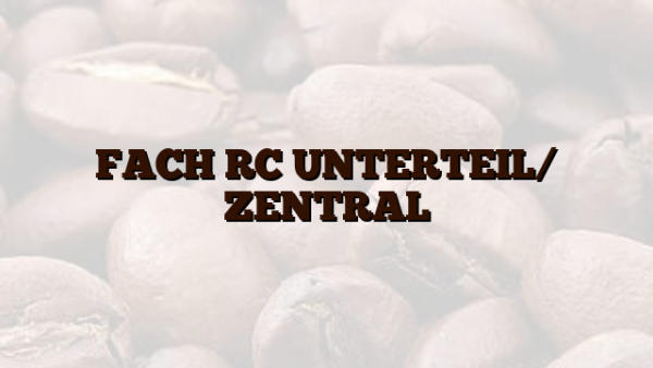FACH RC UNTERTEIL/ ZENTRAL