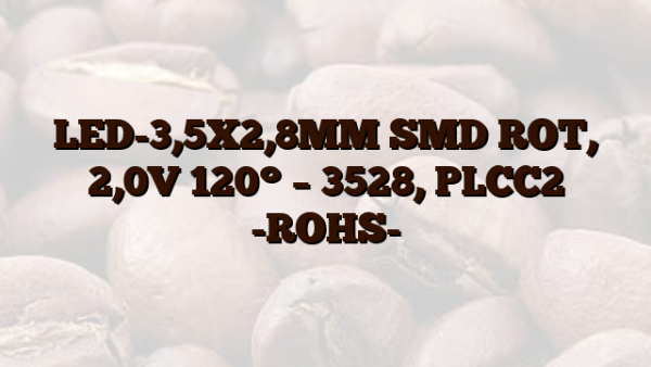 LED-3,5X2,8MM SMD ROT,  2,0V 120° – 3528, PLCC2 -ROHS-