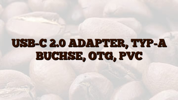 USB-C 2.0 ADAPTER,  TYP-A BUCHSE,  OTG,  PVC