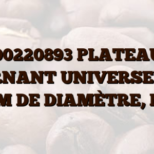 00220893 PLATEAU TOURNANT UNIVERSEL,  XL,  40 CM DE DIAMÈTRE,  NOIR