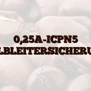 0,25A-ICPN5 HALBLEITERSICHERUNG