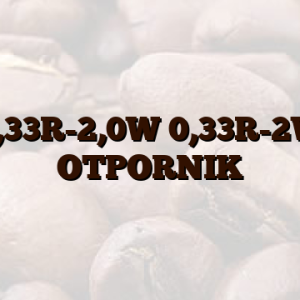 0,33R-2,0W 0,33R-2W OTPORNIK