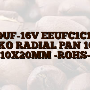 1000UF-16V EEUFC1C102S ELKO RADIAL PAN 105° 10X20MM -ROHS-