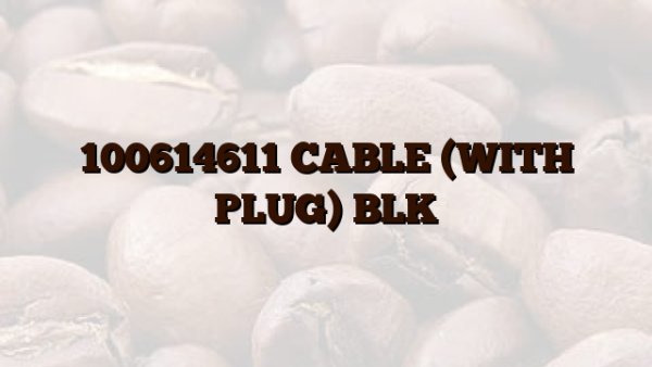 100614611 CABLE (WITH PLUG) BLK