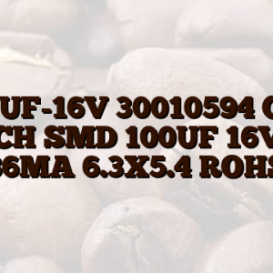 100UF-16V 30010594 CAP ELCH SMD 100UF 16V M 86MA 6.3X5.4 ROHS
