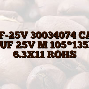100UF-25V 30034074 CAP EL 100UF 25V M 105°135MA 6.3X11 ROHS