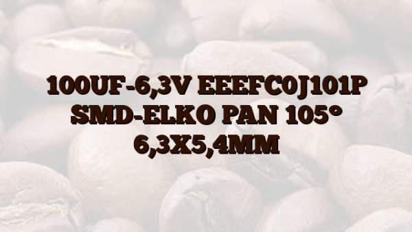 100UF-6,3V EEEFC0J101P SMD-ELKO PAN 105° 6,3X5,4MM