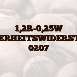 1,2R-0,25W SICHERHEITSWIDERSTAND 0207