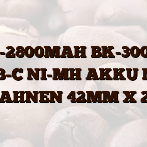 1,2V-2800MAH BK-300SCE SUB-C NI-MH AKKU MIT LÖTFAHNEN 42MM X 22MM