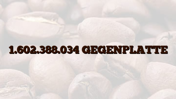 1.602.388.034 GEGENPLATTE