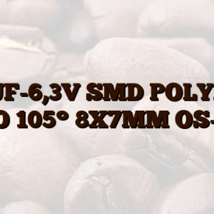 220UF-6,3V SMD POLYMER ELKO 105° 8X7MM OS-CON