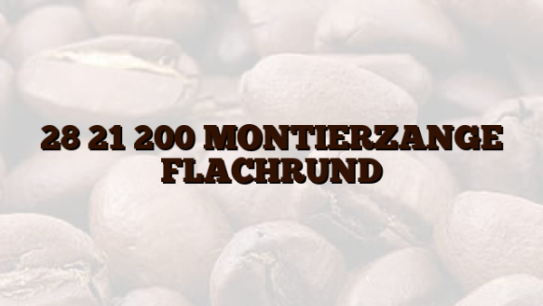 28 21 200 MONTIERZANGE FLACHRUND