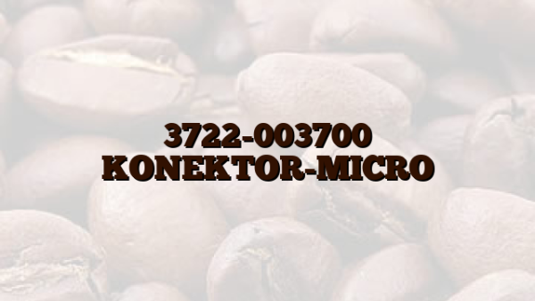 3722-003700 KONEKTOR-MICRO