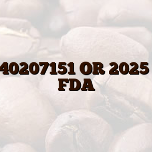421940207151 OR 2025 NBR FDA