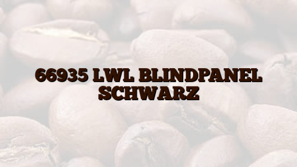 66935 LWL BLINDPANEL SCHWARZ