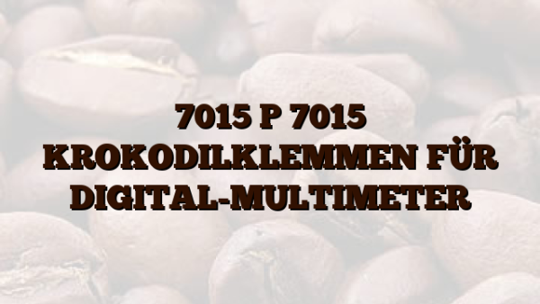 7015 P 7015 KROKODILKLEMMEN FÜR DIGITAL-MULTIMETER