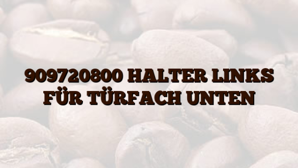 909720800 HALTER LINKS FÜR TÜRFACH UNTEN