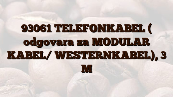 93061 TELEFONKABEL ( odgovara za MODULAR  KABEL/ WESTERNKABEL),  3 M