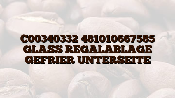 C00340332 481010667585 GLASS REGALABLAGE GEFRIER UNTERSEITE