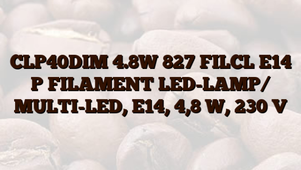 CLP40DIM 4.8W 827 FILCL E14 P FILAMENT LED-LAMP/ MULTI-LED,  E14, 4,8 W,  230 V