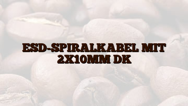 ESD-SPIRALKABEL MIT 2X10MM DK