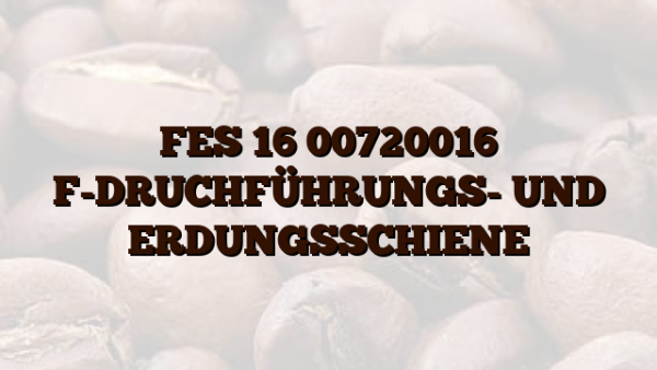 FES 16 00720016 F-DRUCHFÜHRUNGS- UND ERDUNGSSCHIENE