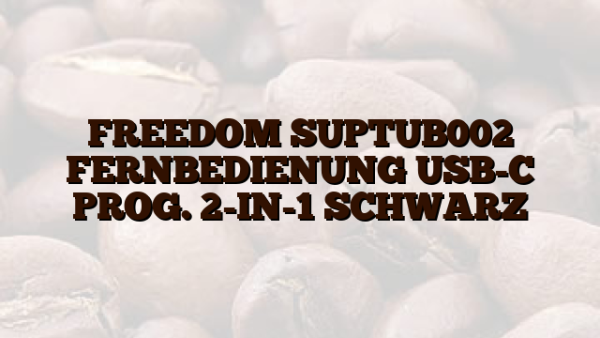 FREEDOM SUPTUB002 FERNBEDIENUNG USB-C PROG. 2-IN-1 SCHWARZ
