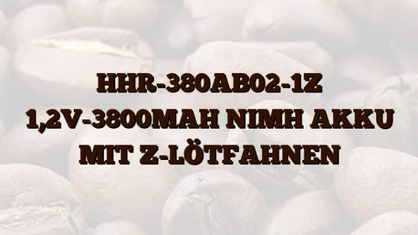 HHR-380AB02-1Z 1,2V-3800MAH NIMH AKKU MIT Z-LÖTFAHNEN