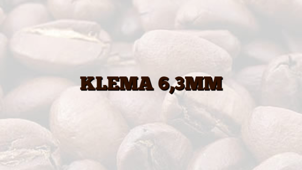 KLEMA 6,3MM