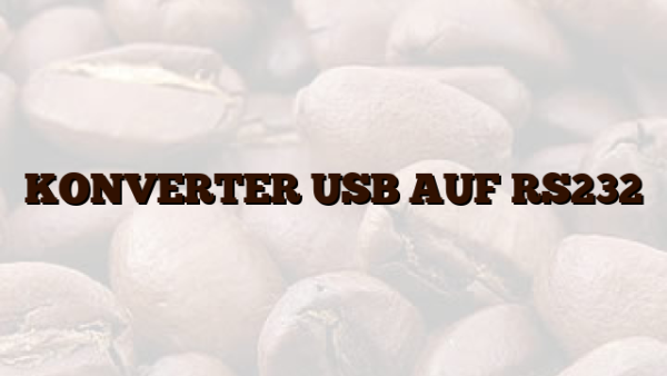 KONVERTER USB AUF RS232