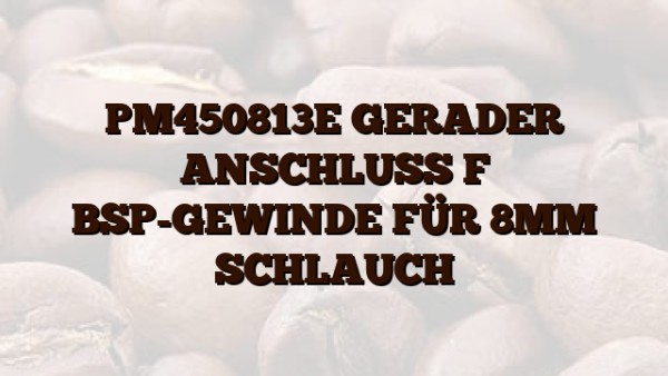 PM450813E GERADER ANSCHLUSS F   BSP-GEWINDE FÜR 8MM SCHLAUCH