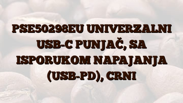 PSE50298EU UNIVERZALNI USB-C PUNJAČ,  SA ISPORUKOM NAPAJANJA (USB-PD),  CRNI