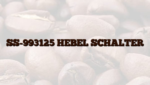 SS-993125 HEBEL  SCHALTER