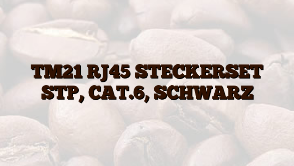 TM21 RJ45 STECKERSET STP,  CAT.6, SCHWARZ