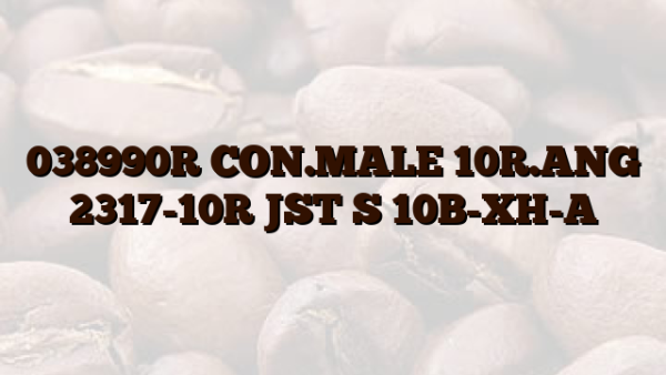 038990R CON.MALE 10R.ANG 2317-10R JST S 10B-XH-A