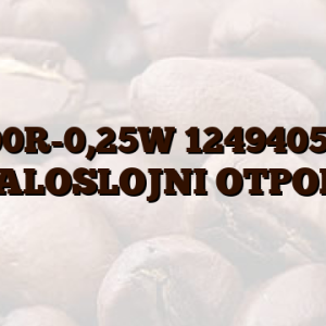 100R-0,25W 124940511 METALOSLOJNI OTPORNIK