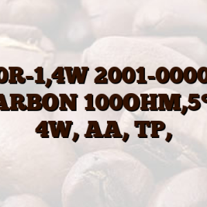 100R-1,4W 2001-000027 R-CARBON 100OHM,5%,1/ 4W, AA, TP,
