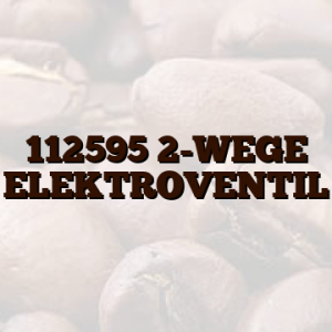112595 2-WEGE ELEKTROVENTIL