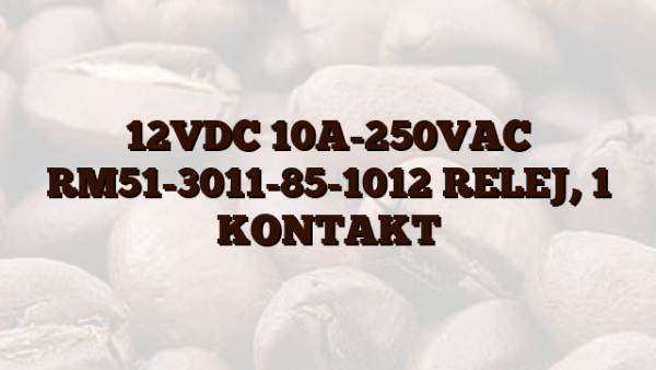 12VDC 10A-250VAC RM51-3011-85-1012 RELEJ,  1 KONTAKT