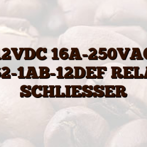 12VDC 16A-250VAC AZ762-1AB-12DEF RELAIS,  1 SCHLIESSER
