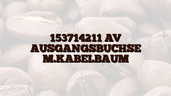 153714211 AV AUSGANGSBUCHSE M.KABELBAUM