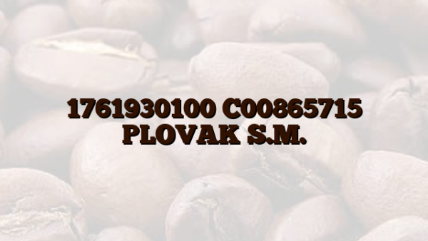 1761930100 C00865715 PLOVAK S.M.
