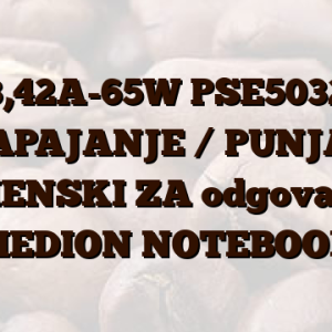 19V-3,42A-65W PSE50320 EU NAPAJANJE /  PUNJAČ ZAMENSKI ZA odgovara za MEDION NOTEBOOK