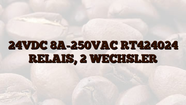 24VDC 8A-250VAC RT424024 RELAIS,  2 WECHSLER